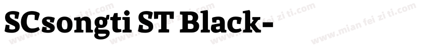SCsongti ST Black字体转换